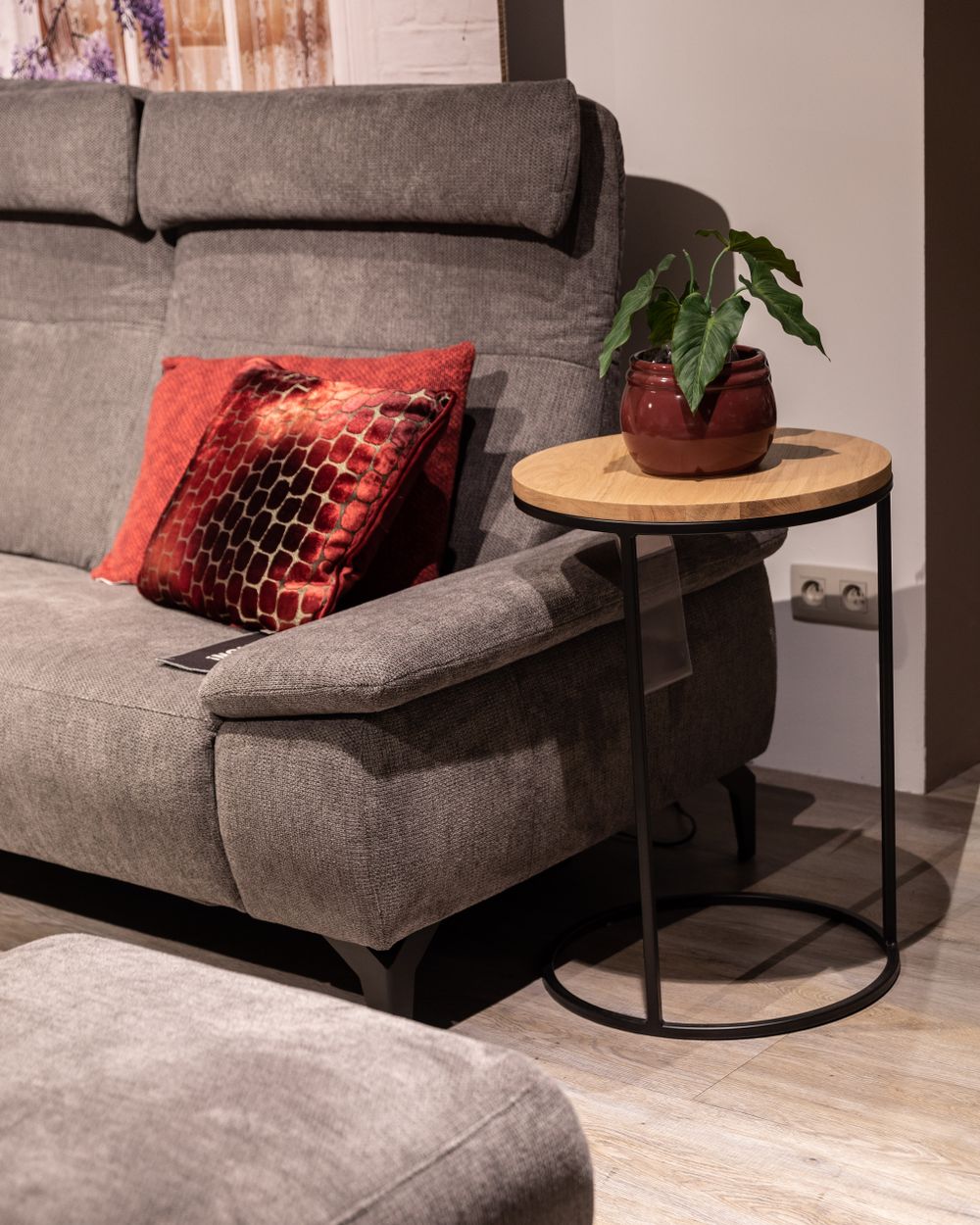 Bijzettafel GLASGOW - Smoked Oak FDF-18-000009