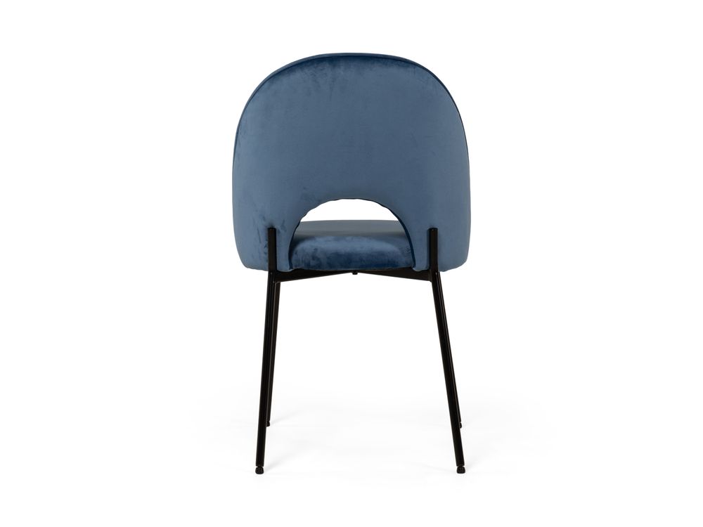 Stoel JOSEPHINE - Velvet blauw DEZ JO STIB198