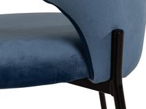 Stoel JOSEPHINE - Velvet blauw DEZ JO STIB198