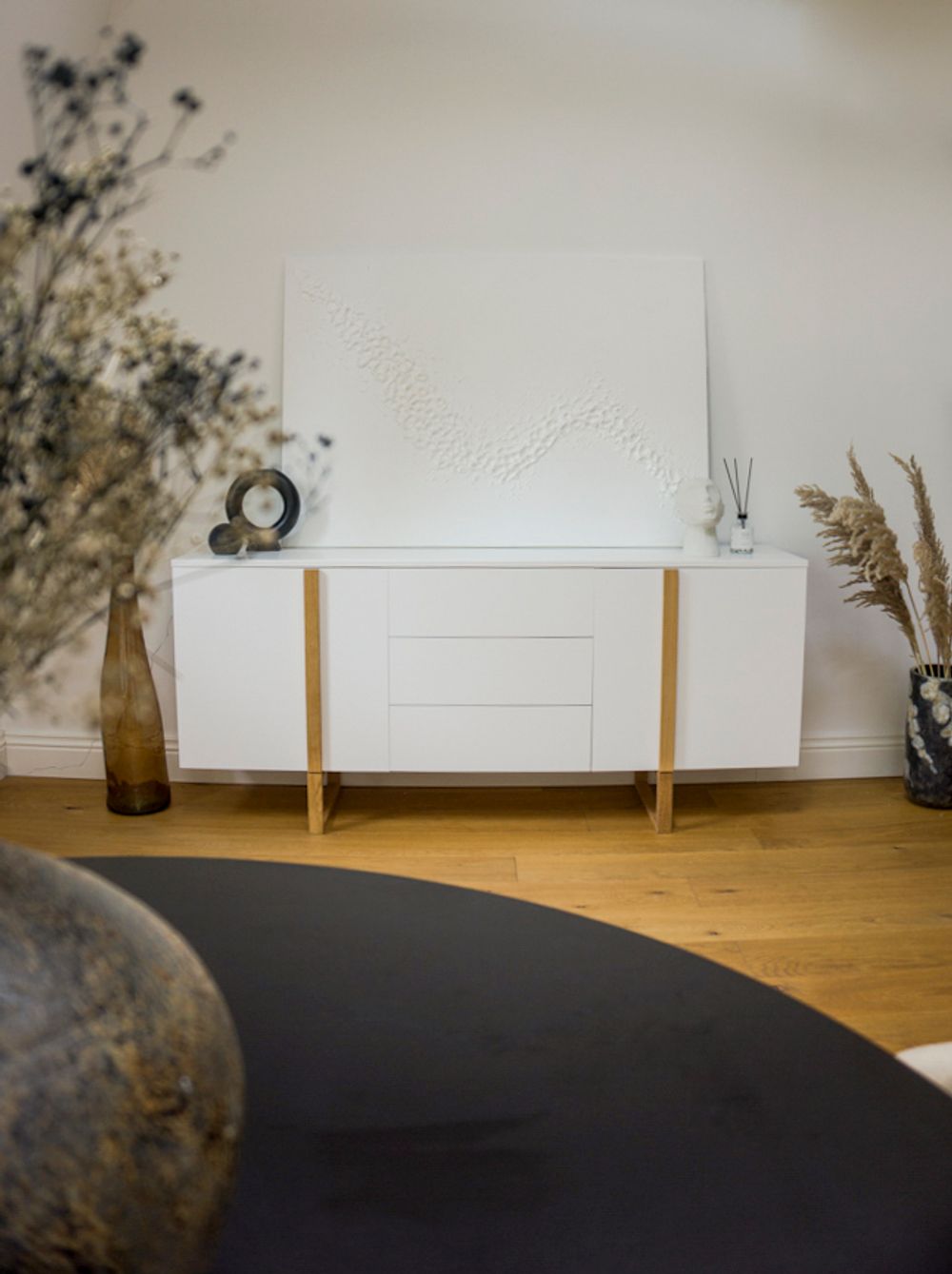 Ovale tafel TACO 160 X 110 CM - Zwart TRS TA160Z