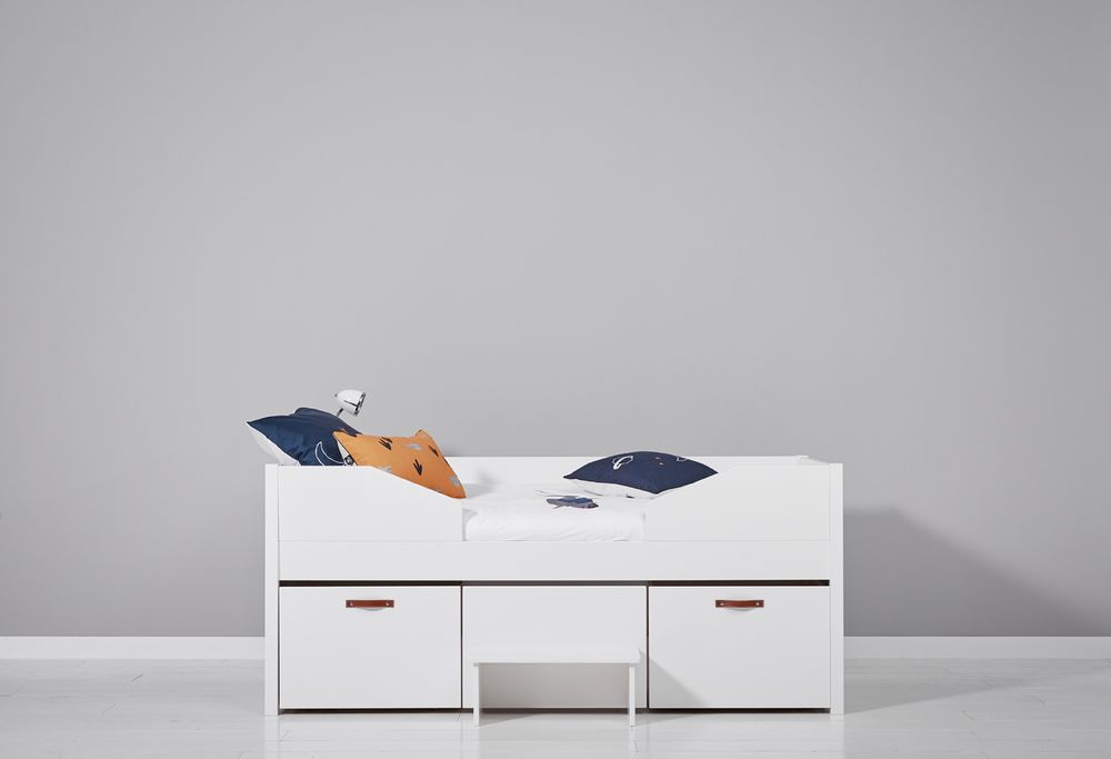 Kajuitbed met hut - Wit SCE 420610