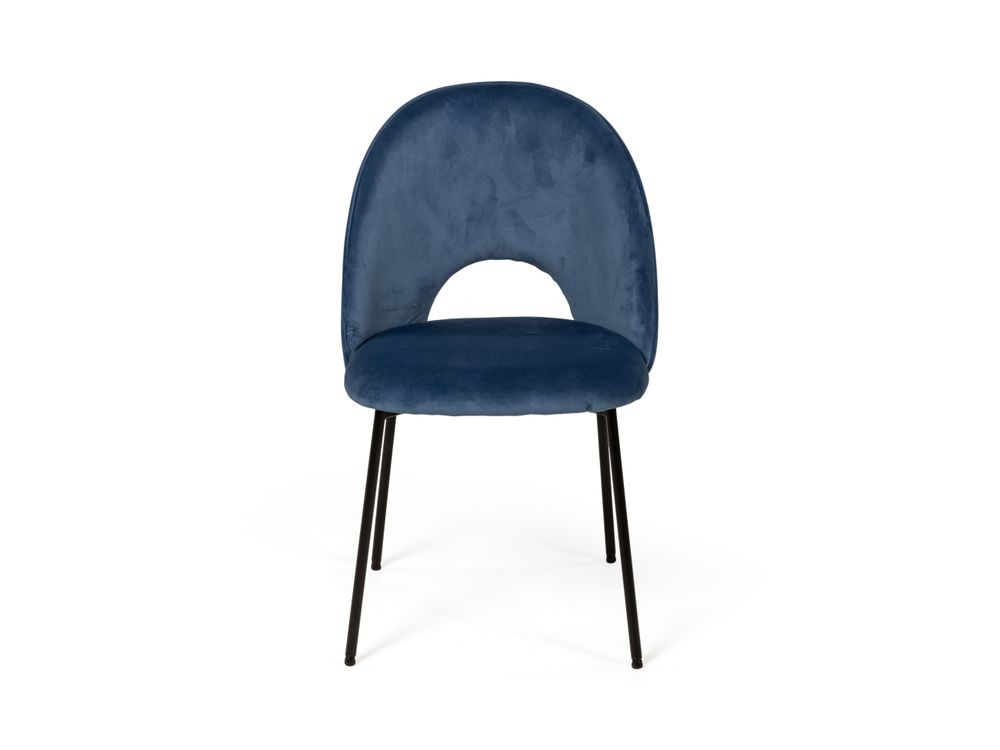 Stoel JOSEPHINE - Velvet blauw DEZ JO STIB198