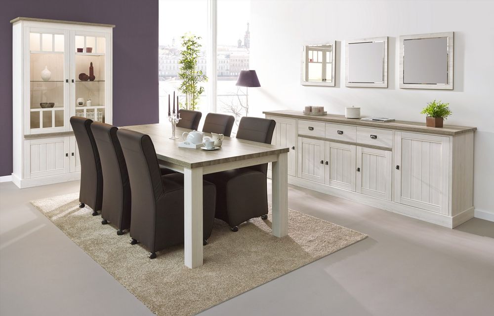 Dressoir YORK 5 deuren - Lariks & Crystal Oak  MBR-1-000001