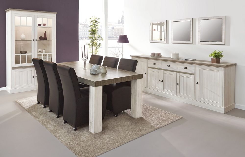 Dressoir YORK 5 deuren - Lariks & Crystal Oak  MBR-1-000001