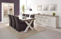 Dressoir YORK 5 deuren - Lariks & Crystal Oak  MBR-1-000001