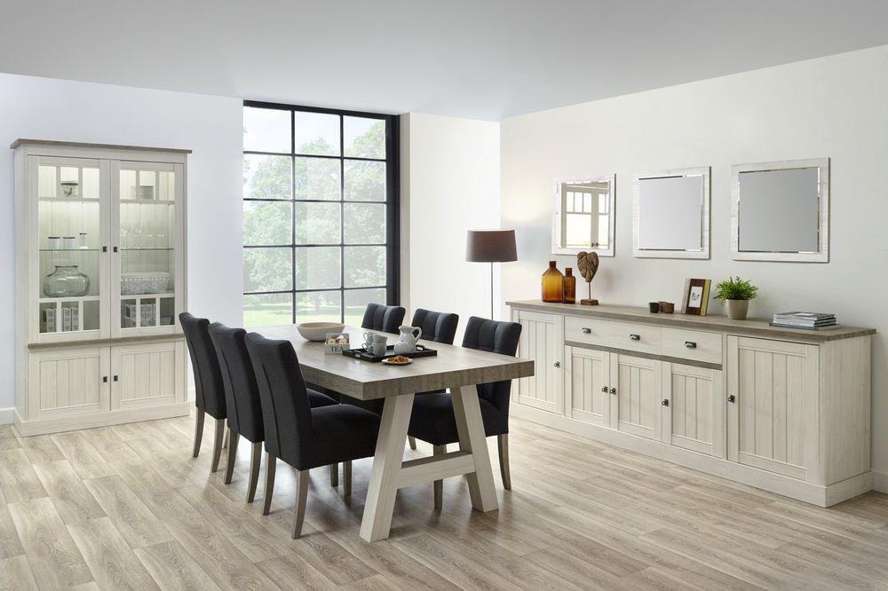 Dressoir YORK 5 deuren - Lariks & Crystal Oak  MBR-1-000001