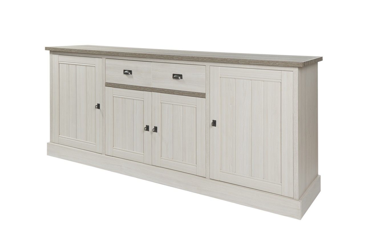 Dressoir YORK 4 deuren - Crystal oak beige MBR-1-000002