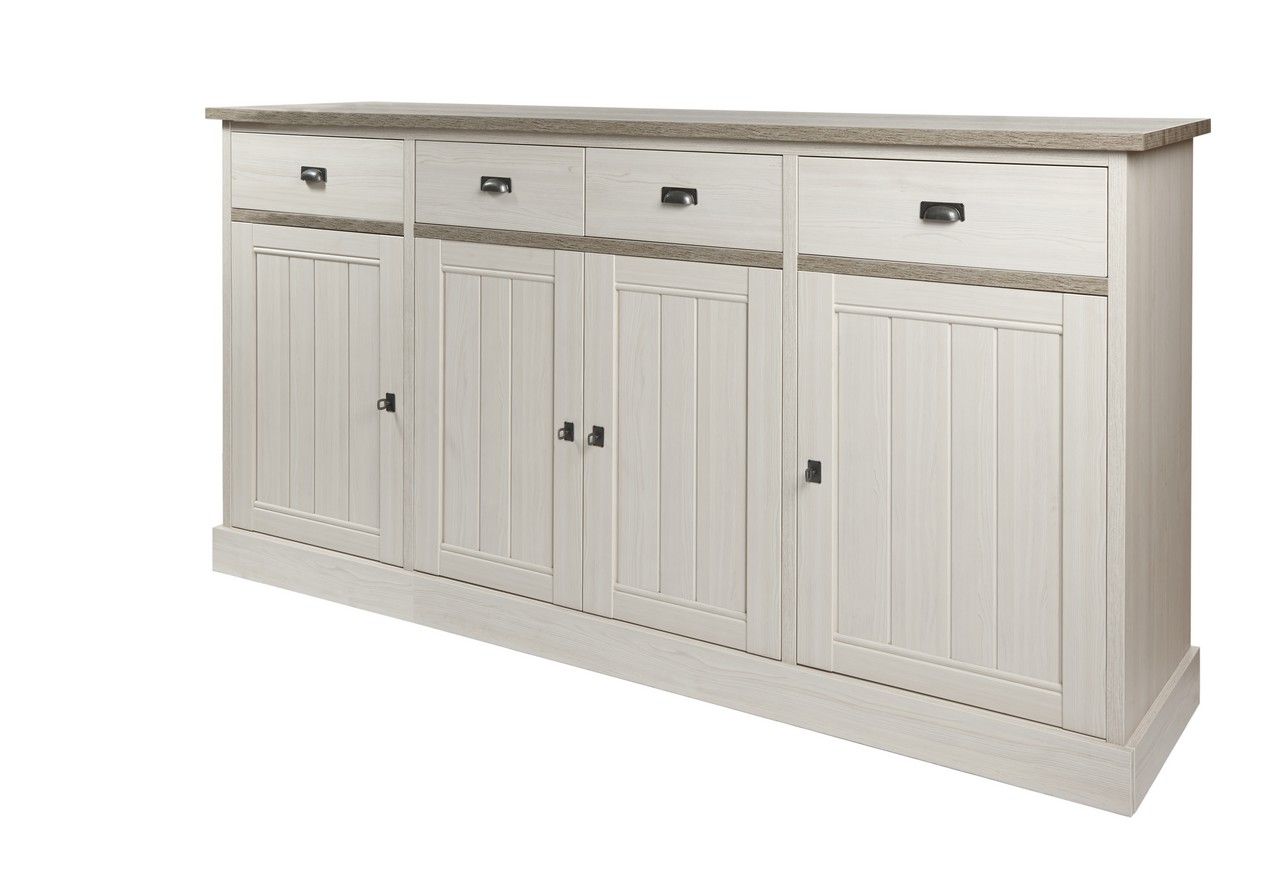 Dressoir YORK - Lariks & Crystal oak beige