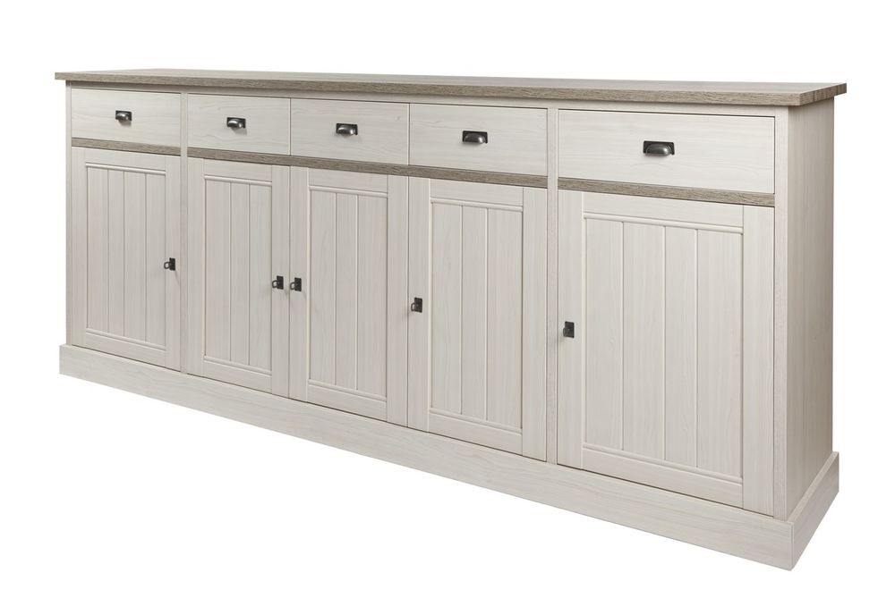 Dressoir YORK 5 deuren - Crystal oak beige MBR-1-000004
