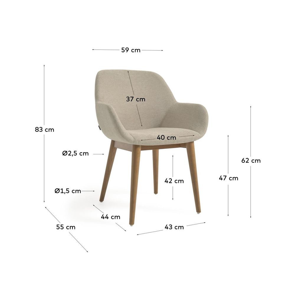 Armstoel KONNA - Groen KAV CC5212KY12