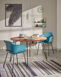 Ronde uitschuiftafel NOVAC - Eikenfineer KAV CC0969M46