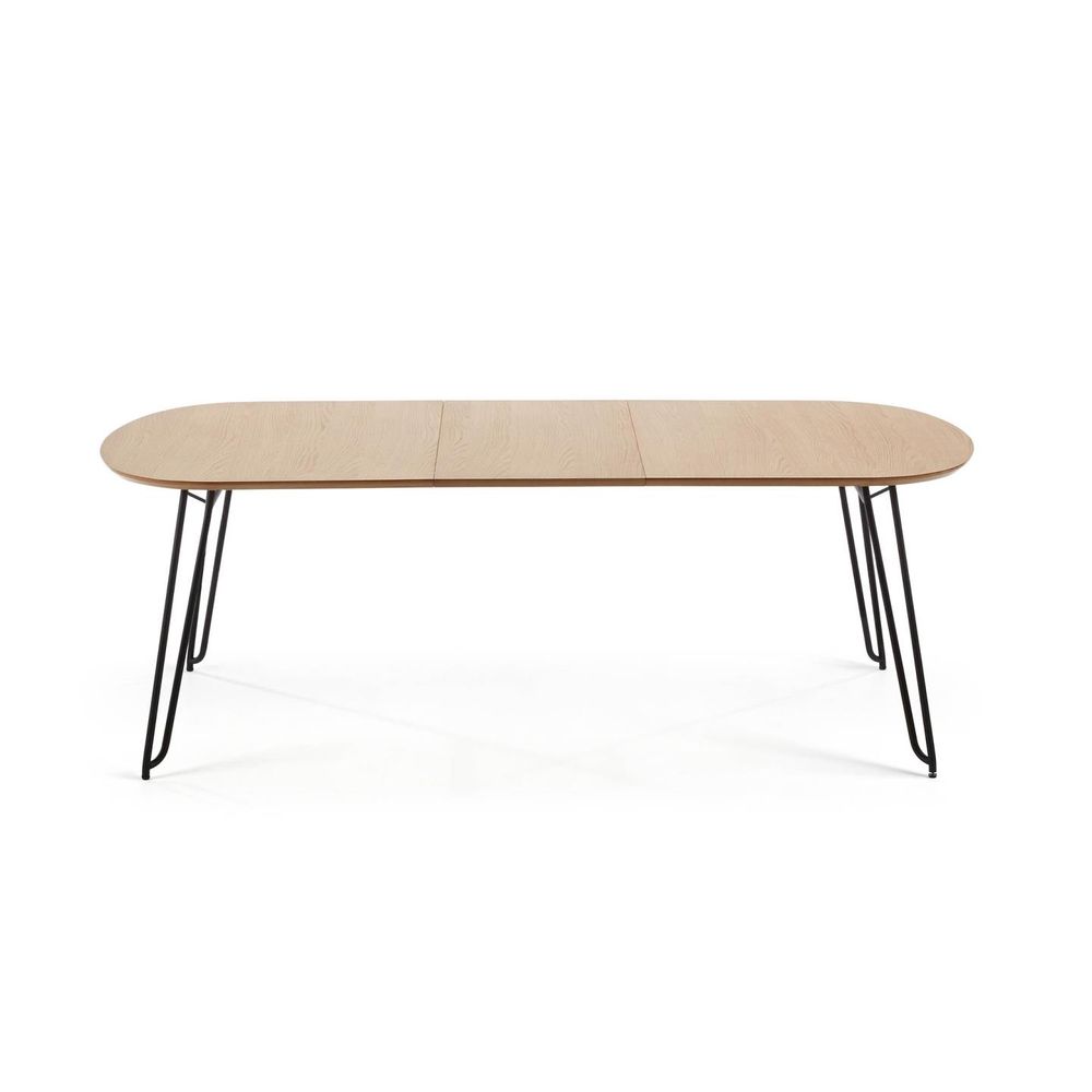 Uitschuifbare eetkamertafel NOVAC - Eikenfineer KAV CC1074M46
