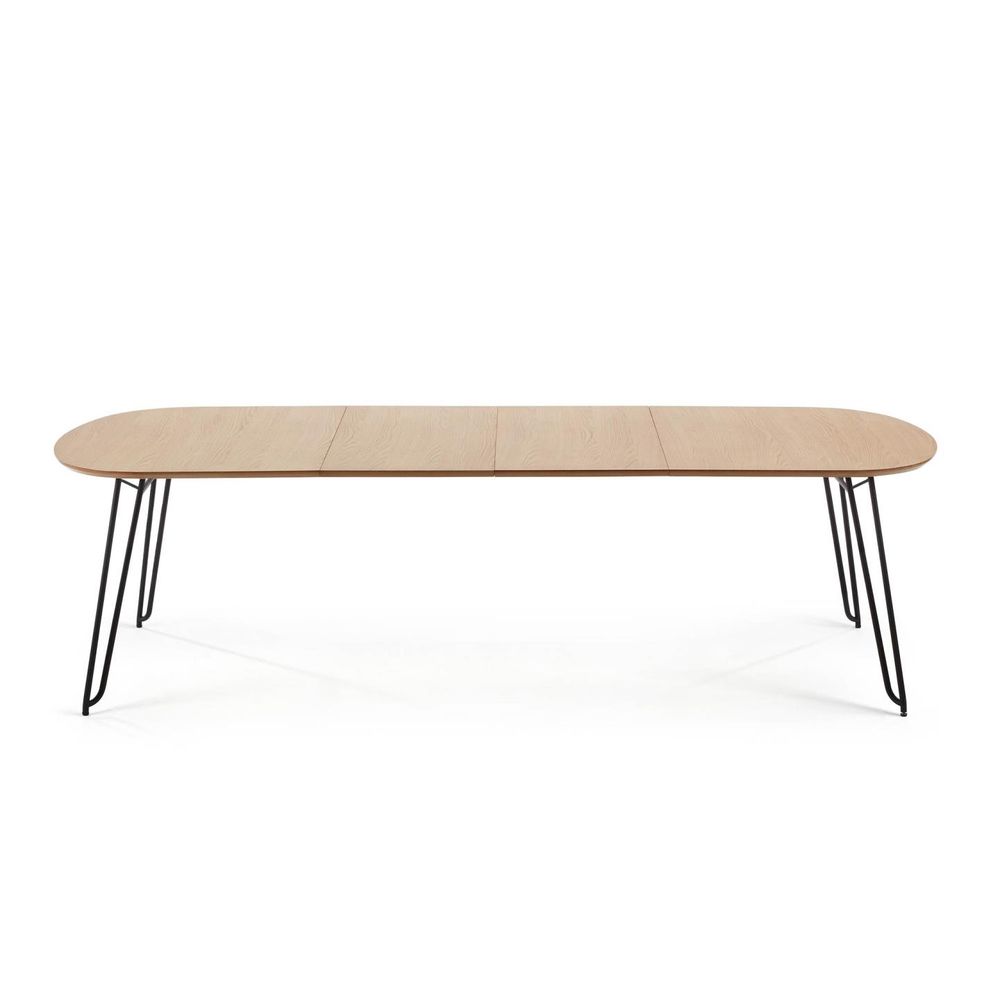 Uitschuifbare eetkamertafel NOVAC - Eikenfineer KAV CC1074M46