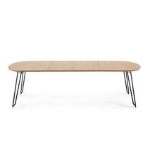 Uitschuifbare eetkamertafel NOVAC - Eikenfineer KAV CC1074M46