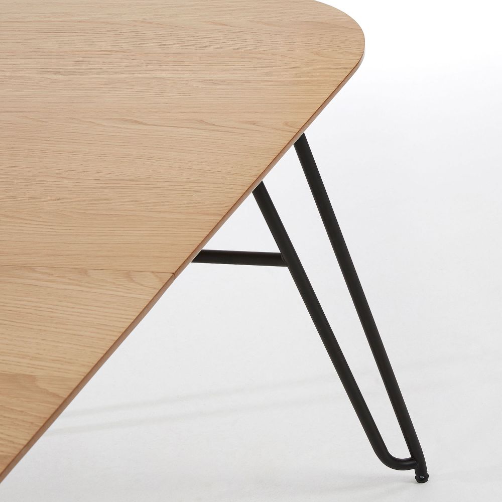 Uitschuifbare eetkamertafel NOVAC - Eikenfineer KAV CC1074M46