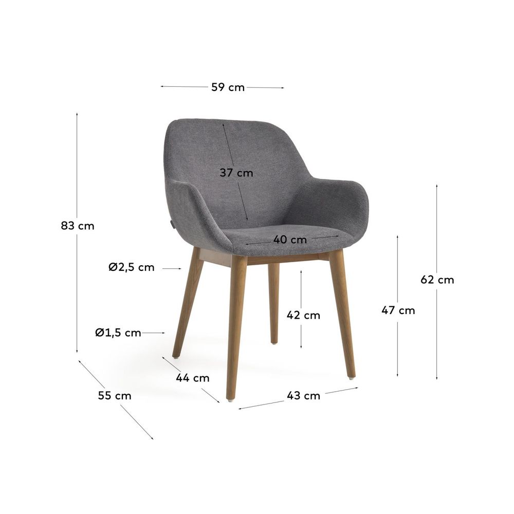 Armstoel KONNA - Groen KAV CC5212KY15