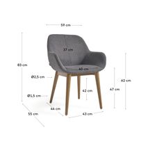 Armstoel KONNA - Groen KAV CC5212KY15