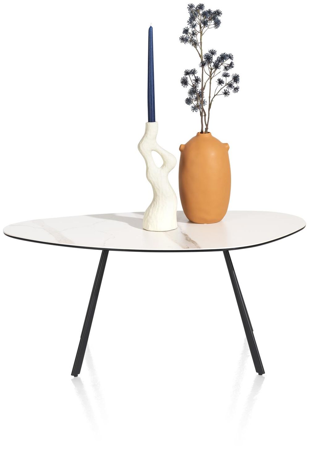 Salontafel MONTELLO - Keramiek met witte marmerloo XOO 45818WIT