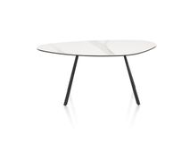 Salontafel MONTELLO - Keramiek met witte marmerloo XOO 45818WIT