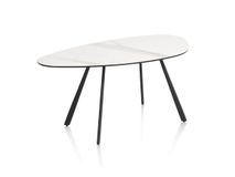 Salontafel MONTELLO - Keramiek met witte marmerloo XOO 45818WIT