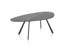 Salontafel MONTELLO - Keramiek met zwarte marmerlo XOO 45815ZWA