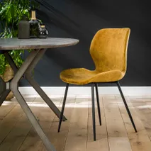 Stoel 3738 - Velvet champagne ZLS 3738-28