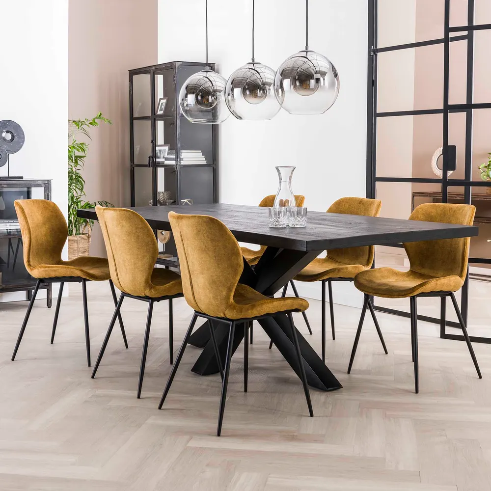 Stoel 3738 - Velvet champagne ZLS 3738-28