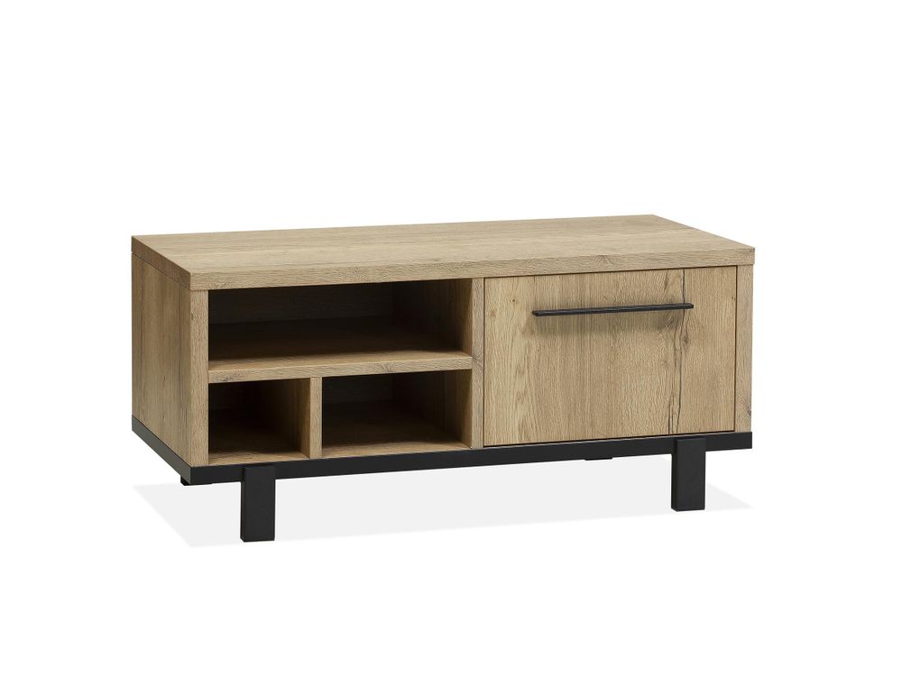 Tv-kast WODDY klein - Natuur/zwart metaal MXF-182-000005