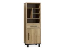 Boekenkast WOODY - Natuur/zwart metaal MXF-182-000011