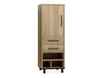 Boekenkast WOODY - Natuur/zwart metaal MXF-182-000010