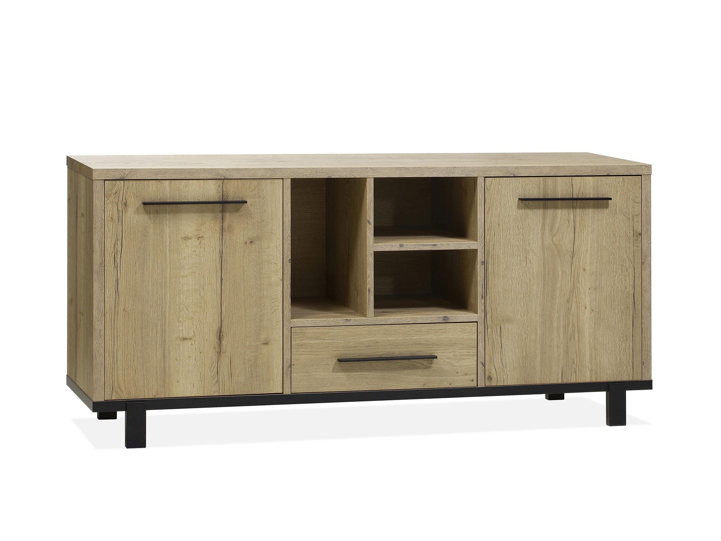 Dressoir WOODY klein - Natuur/zwart metaal MXF-182-000008
