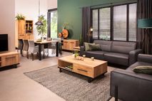 Eetkamer WOODY - Natuur/zwart metaal C-MXF WO EK