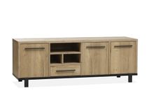 Eetkamer WOODY - Natuur/zwart metaal C-MXF WO EK