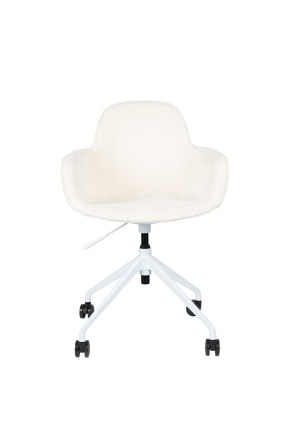 Bureaustoel ALBERT - Wit bouclé ZVR 1300018