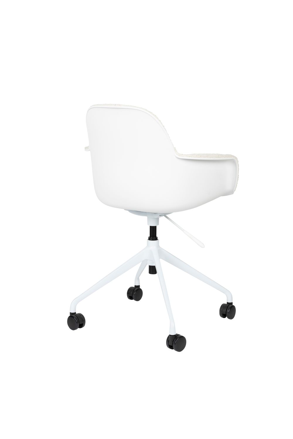 Bureaustoel ALBERT - Wit bouclé ZVR 1300018