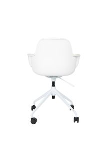 Bureaustoel ALBERT - Wit bouclé ZVR 1300018