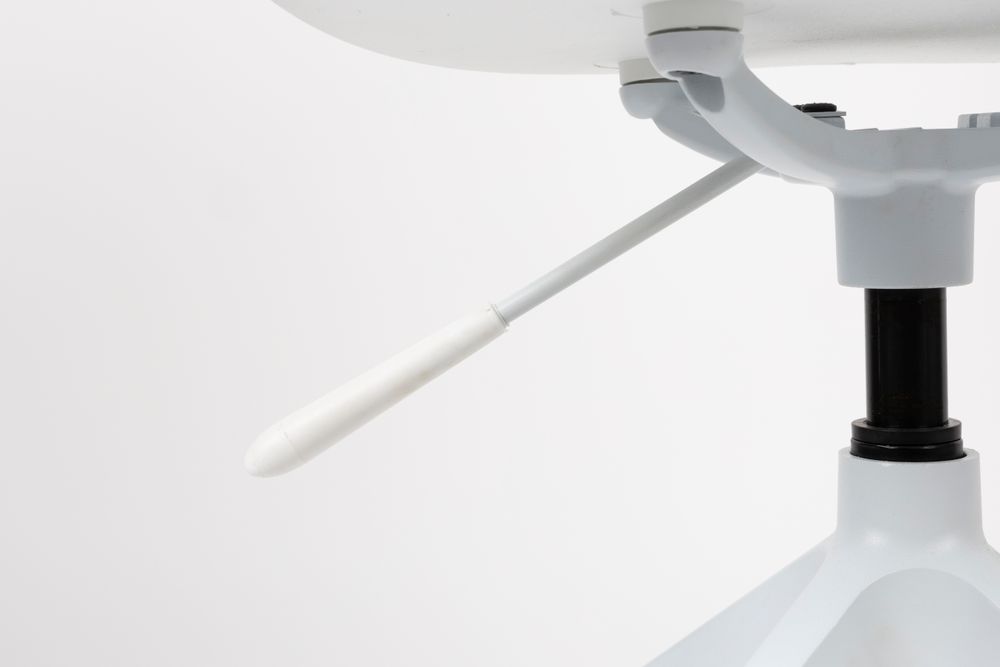 Bureaustoel ALBERT - Wit bouclé ZVR 1300018