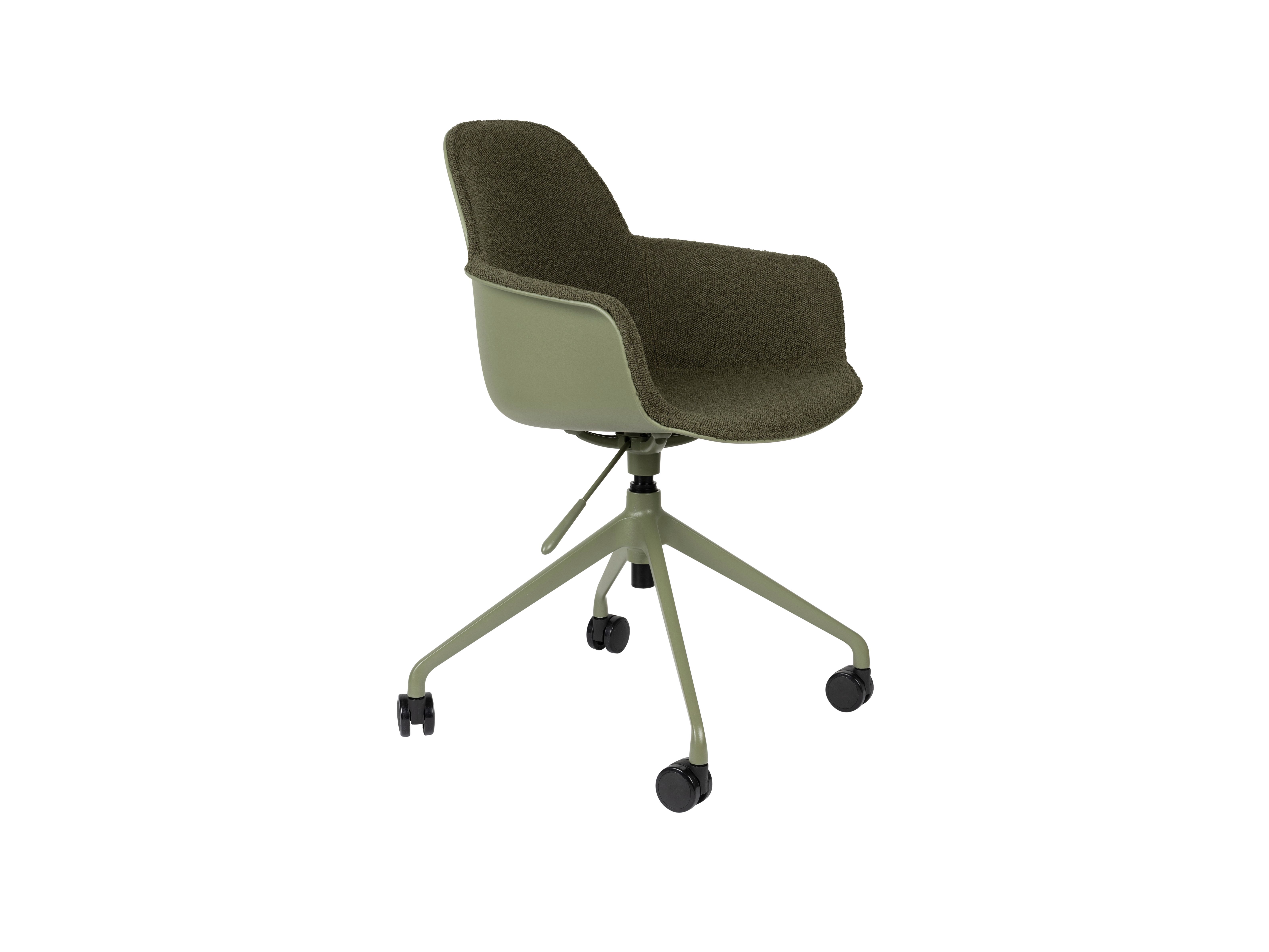 Bureaustoel ALBERT - Wit bouclé