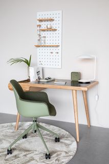 Bureaustoel ALBERT - Groen bouclé ZVR 1300020