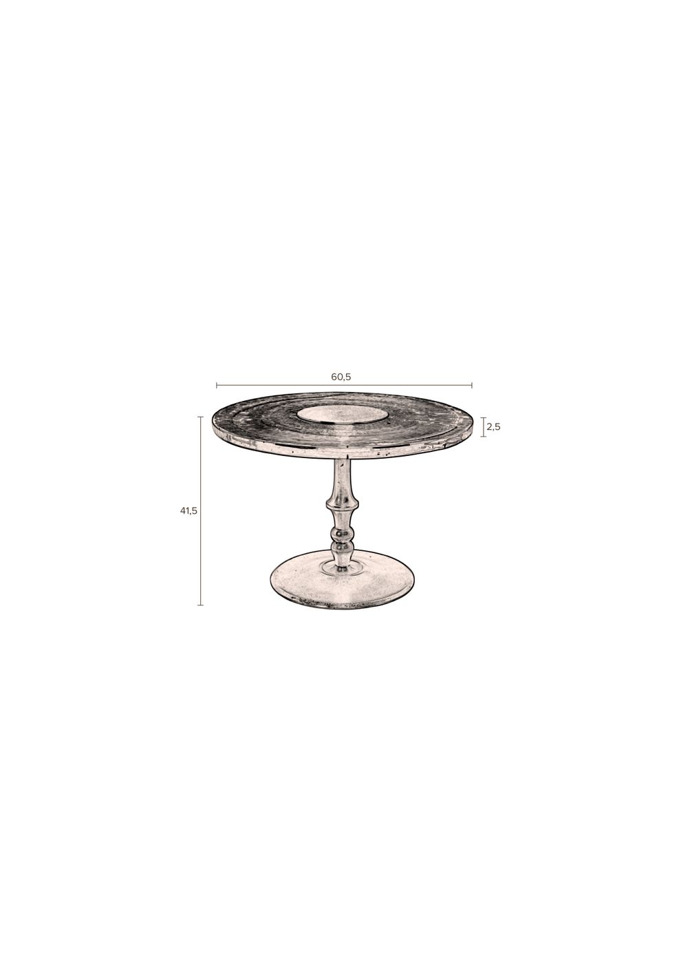 Salontafel SUE - Goud ZVR 2300263