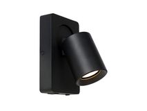 Wandspot NIGEL met USB oplaadpunt - Zwart staal LCD099290630