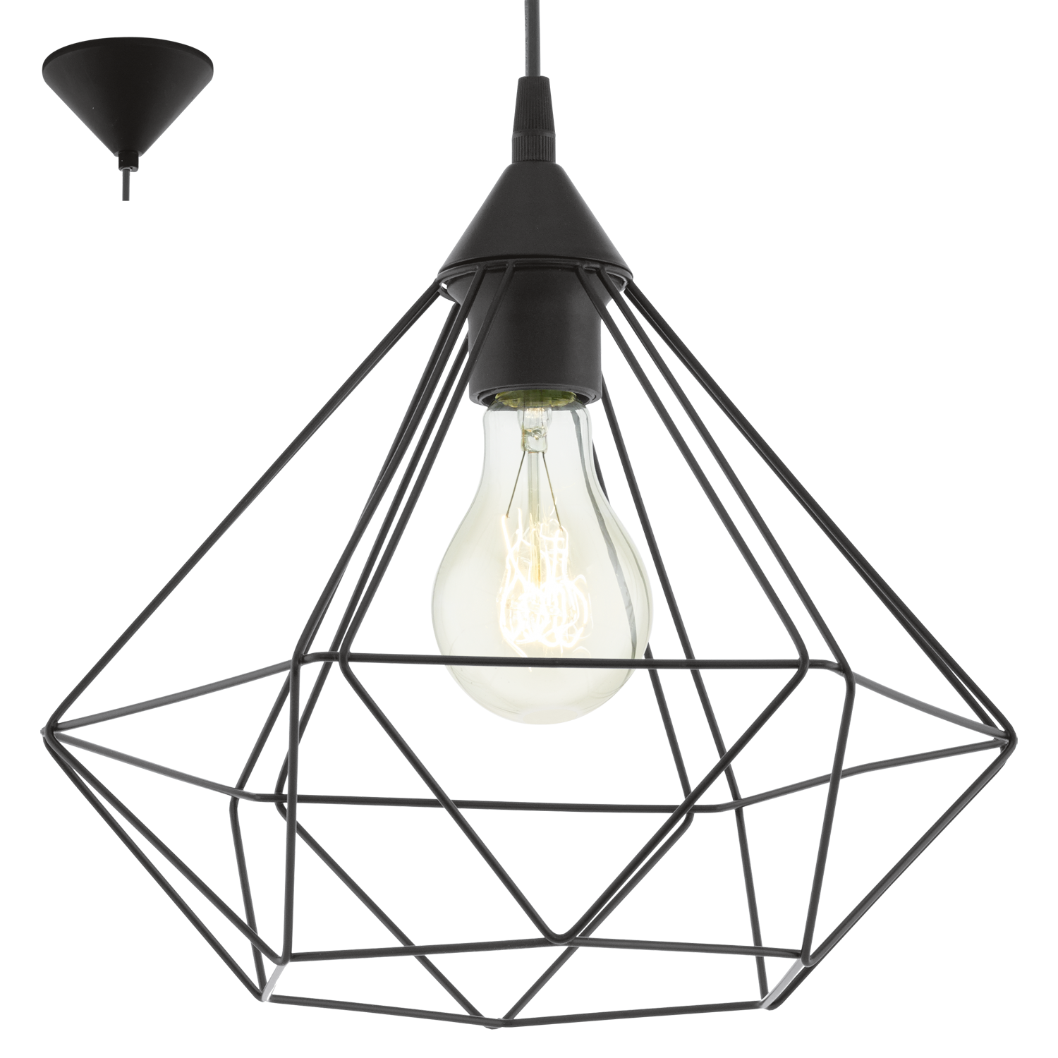 Hanglamp TARBES - Zwart