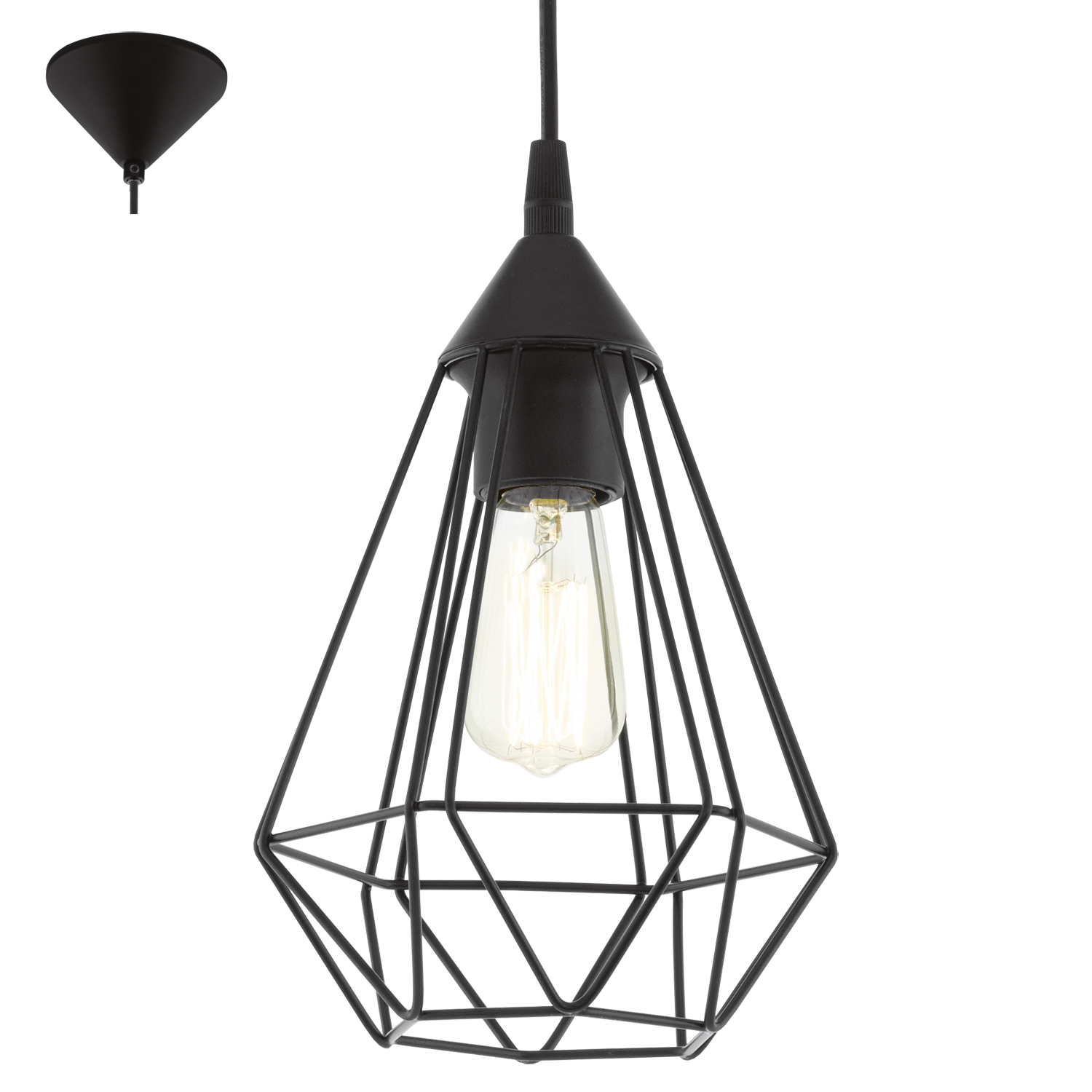 Hanglamp TARBES - Zwart