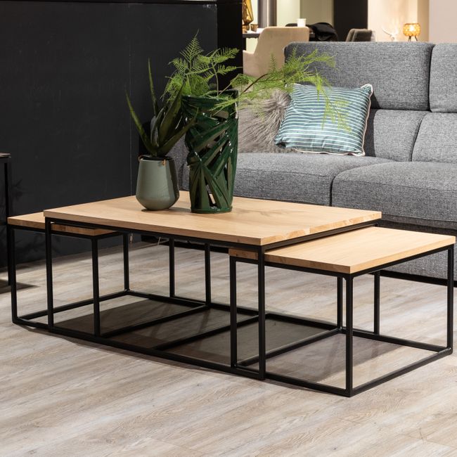 Set van 3 salontafels (geen onderblad)