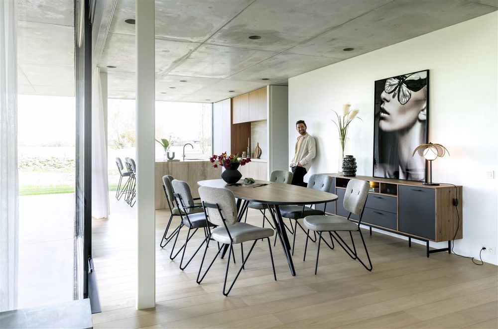 Bureau TORANO - Walnoot/zwart XOO 42429-WAL