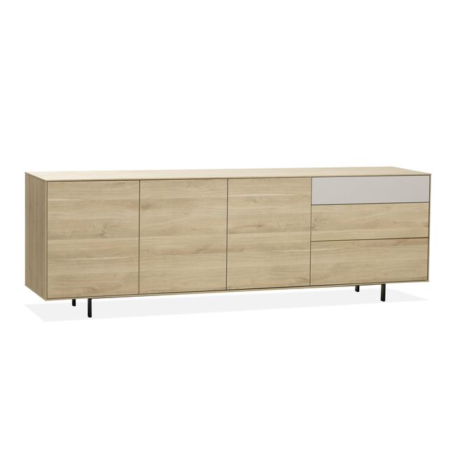 Dressoir FAMOUS groot - Fresh oak/ivory