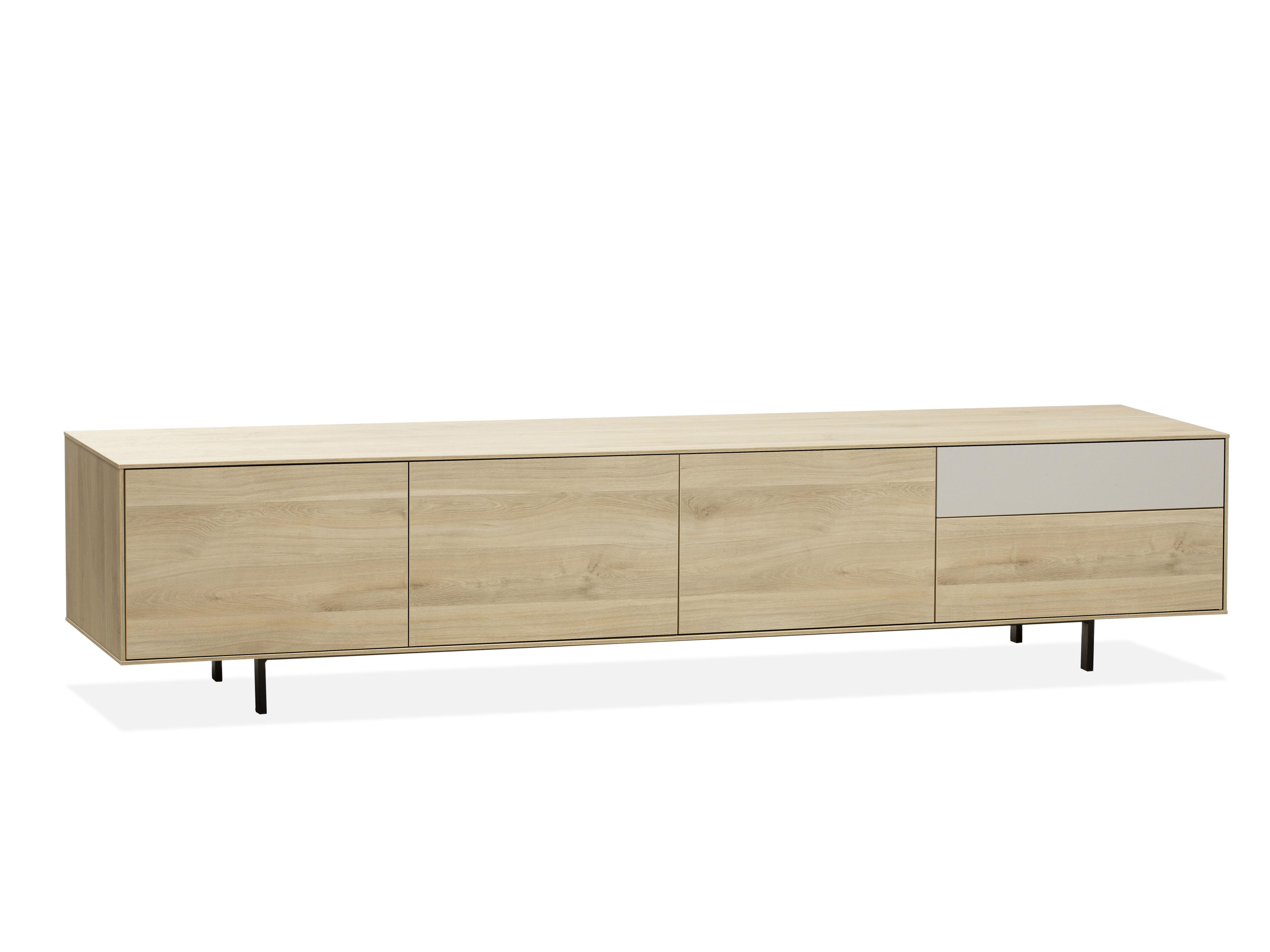 Tv-meubel FAMOUS groot - Fresh oak/ivory