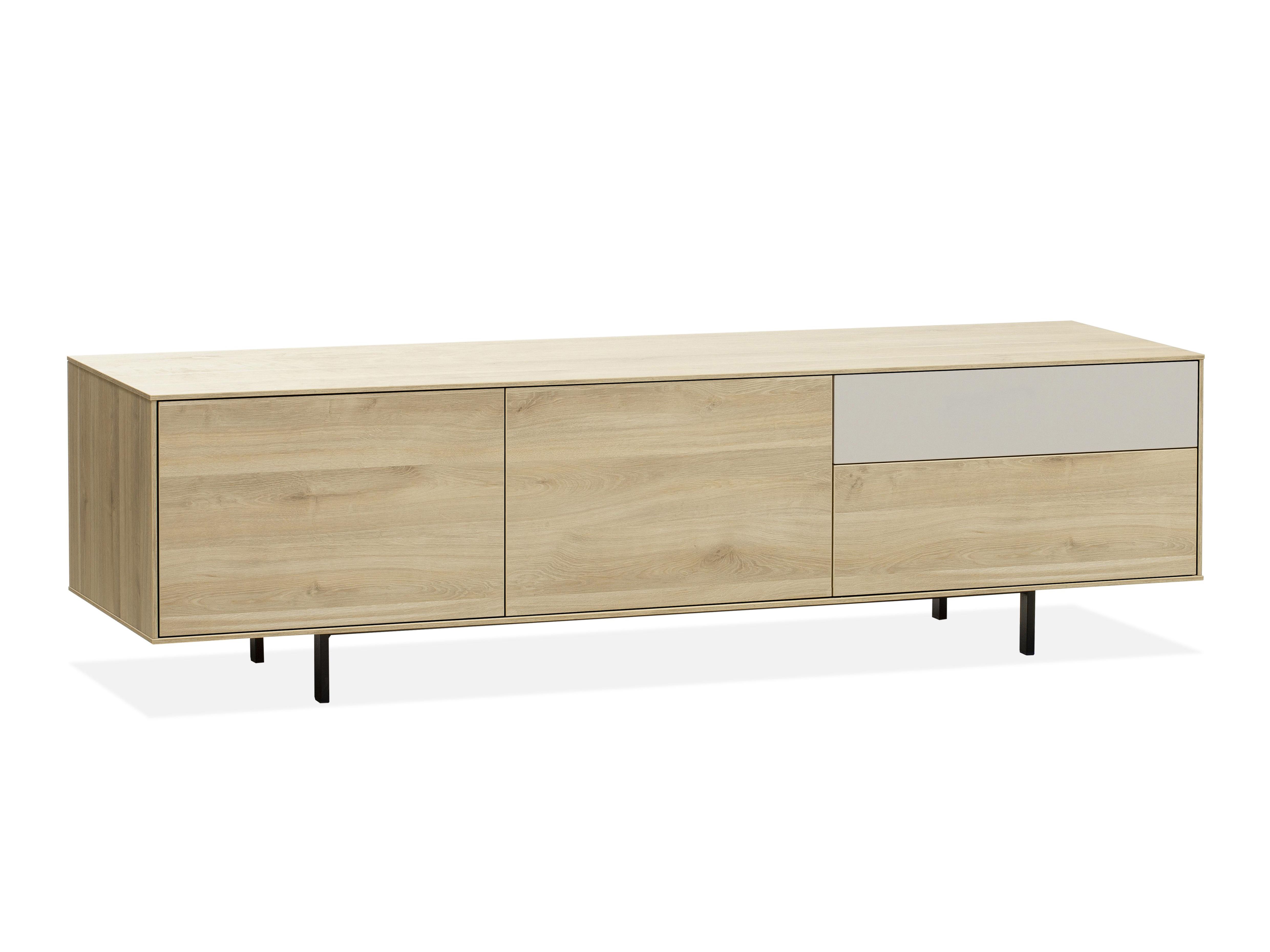 Tv-meubel FAMOUS klein - Fresh oak/ivory