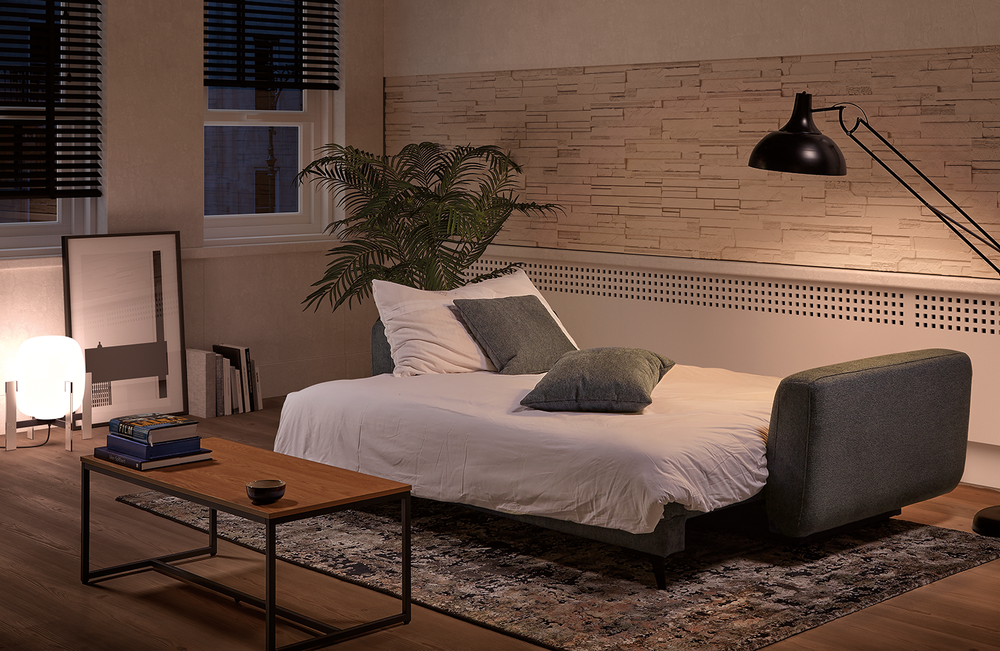 Zetelbed MAGALIE - Donkergrijs DEZ MA ZB