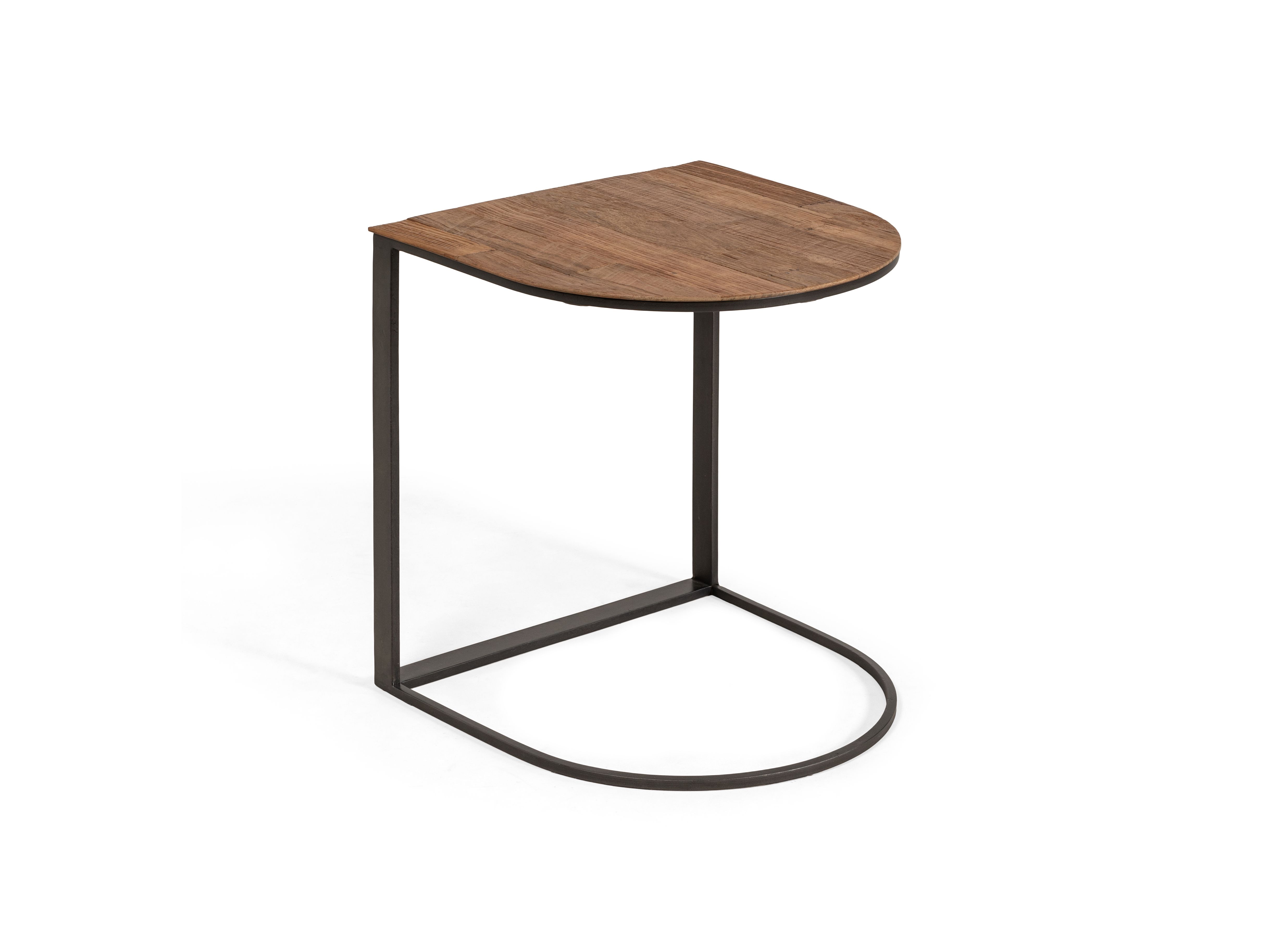 Laptoptafel bijzettafel CUTE - Teak/zwart staal PLMD CU LT